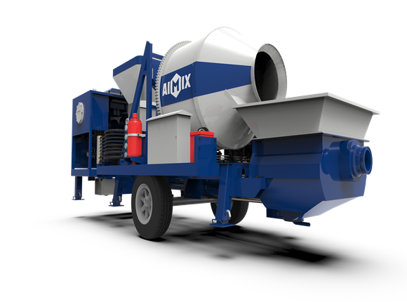 diesel concrete mixer pump