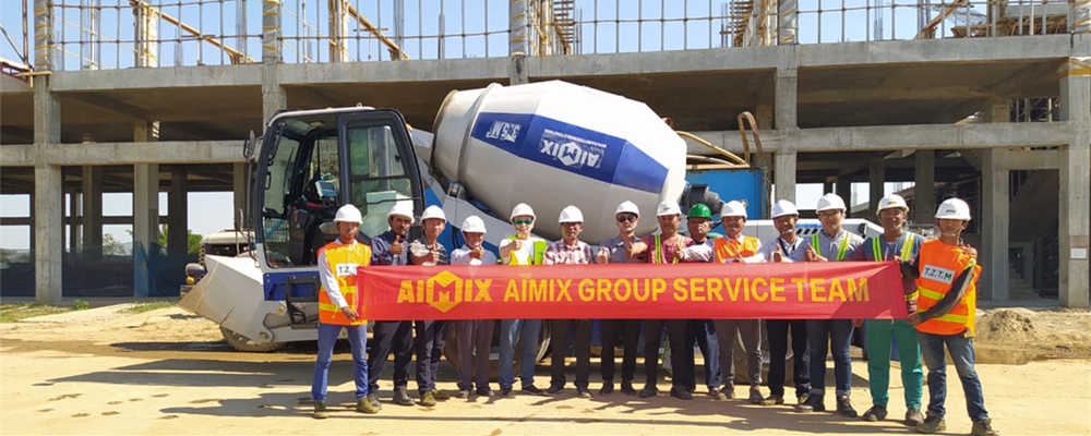 AS-3.5 Self Loading Concrete Mixer Exported In Myanmar - Aimix-Concrete ...