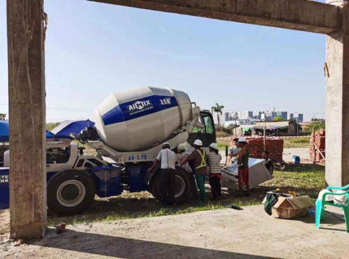 AS-3.5 Self Loading Concrete Mixer Exported In Myanmar - Aimix-Concrete