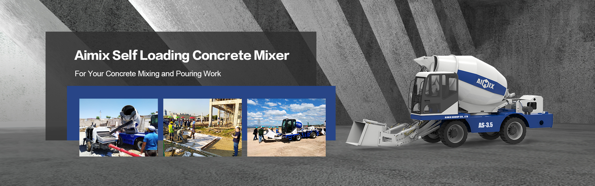 aimix self loading concrete mixer