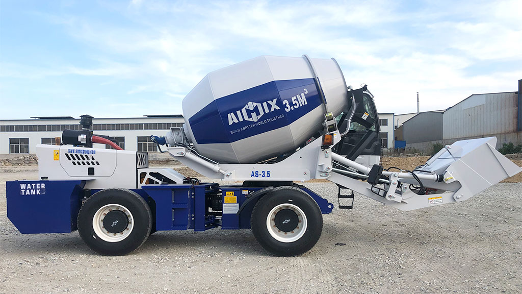 self loading concrete mixer for sale