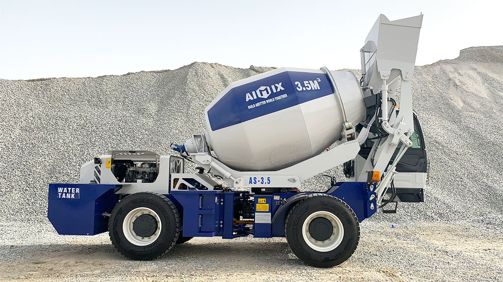 self loading concrete mixer truck