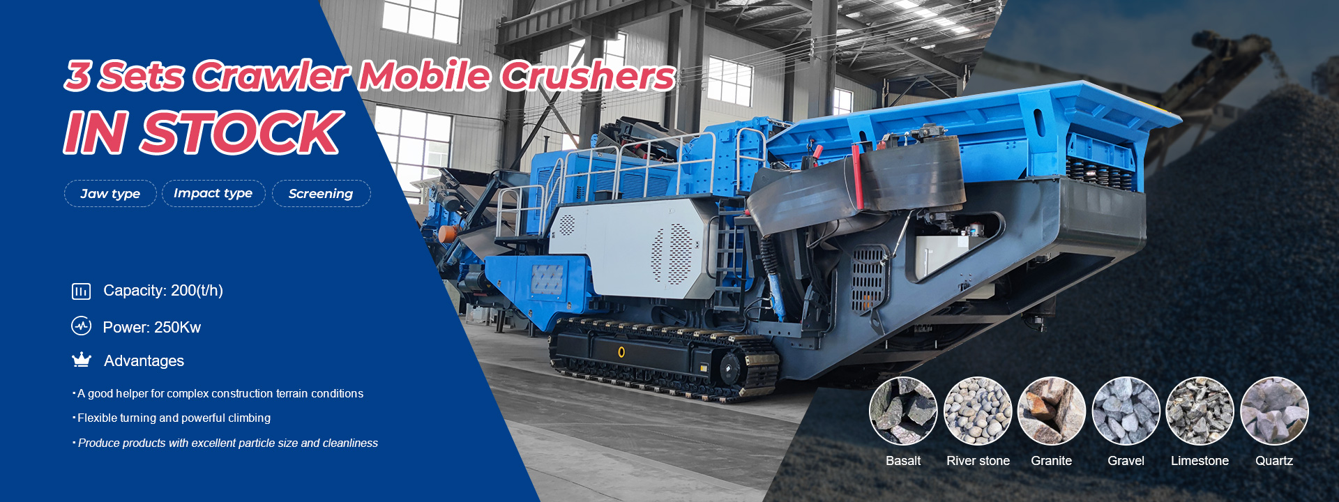 crawler mobile crusher promotions